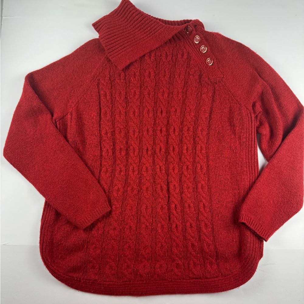 Croft & Barrow Rich Red Turtleneck Sweater